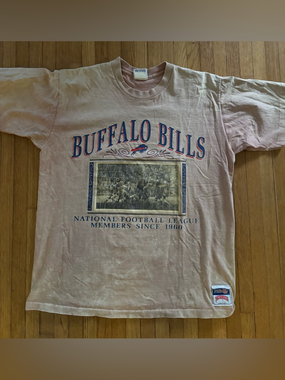 Vintage Buffalo Bills Nutmeg  Large Tye dye t-shirt